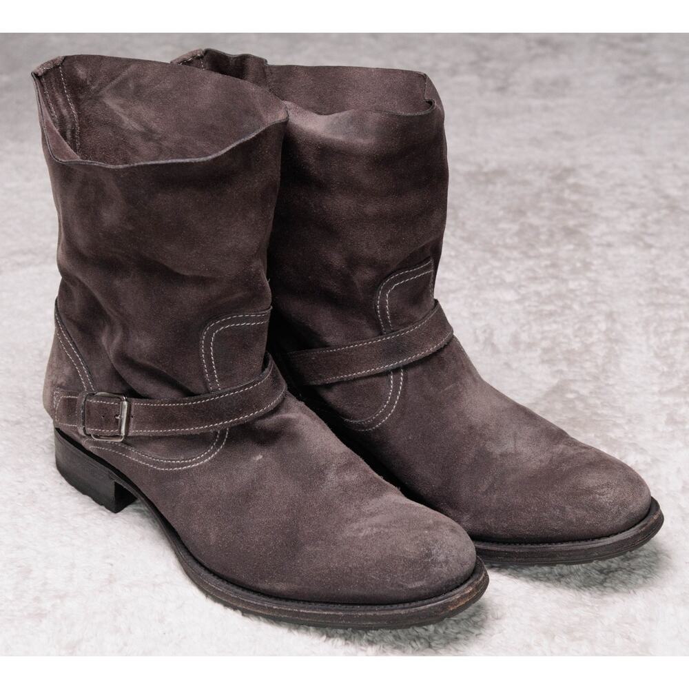 N.D.C. Brown Suede Slouchy Handmade Boots Womens Size EU 39.5 US 8.5